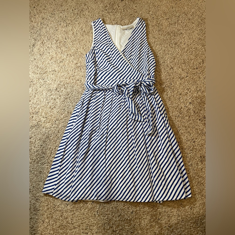 Loft striped dress size 4